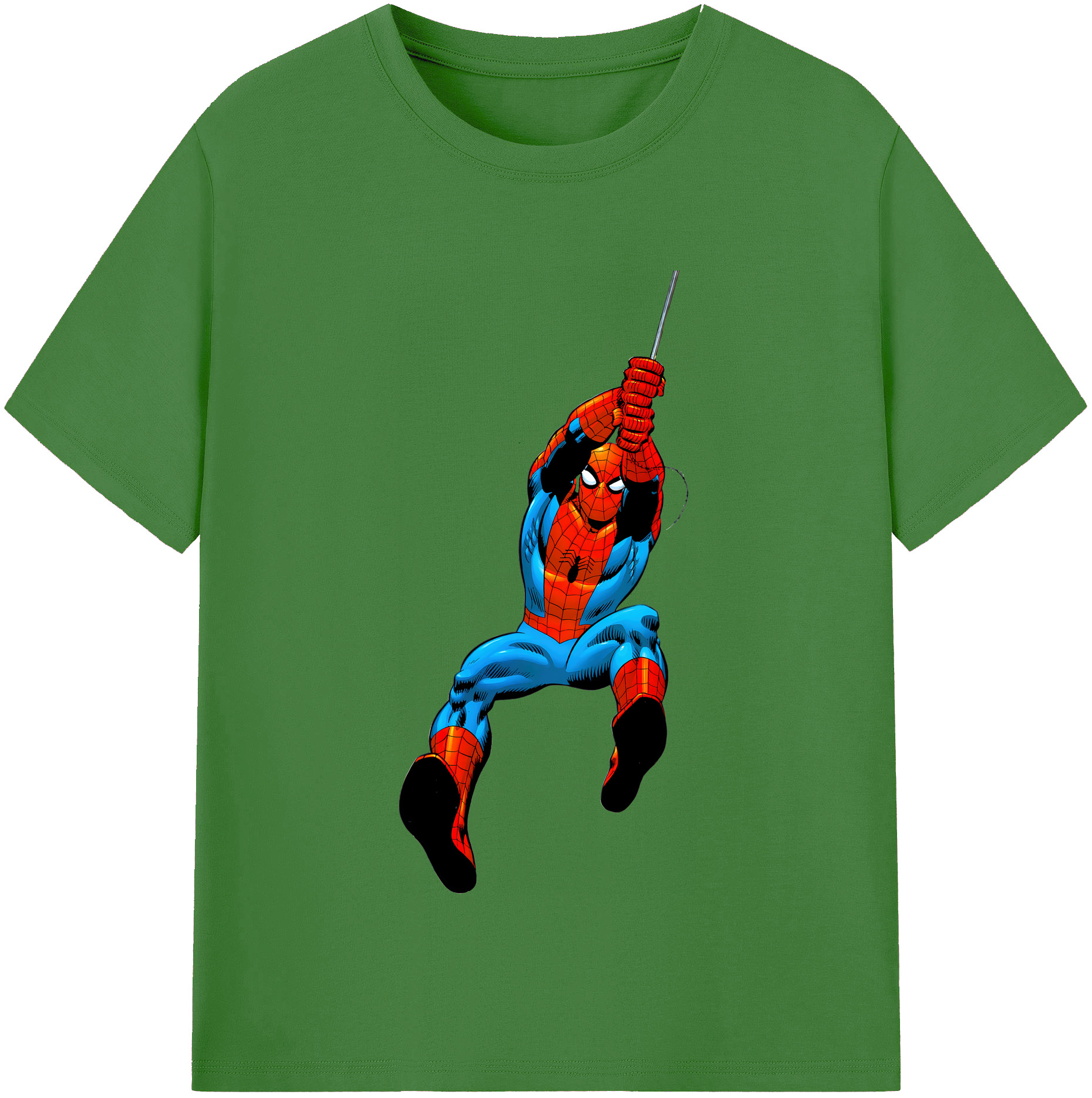 （画像用） Spider Man スパイダーマン レディースカジュアルプリントTシャツ（綿100％）